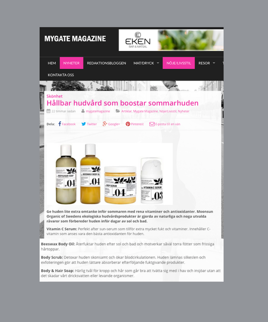 Mygate Magazine tipsar om Moonsun till sommarhuden