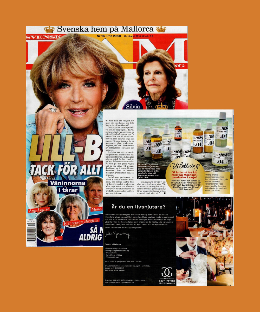 Tidningen DAM lottar ut Moonsun