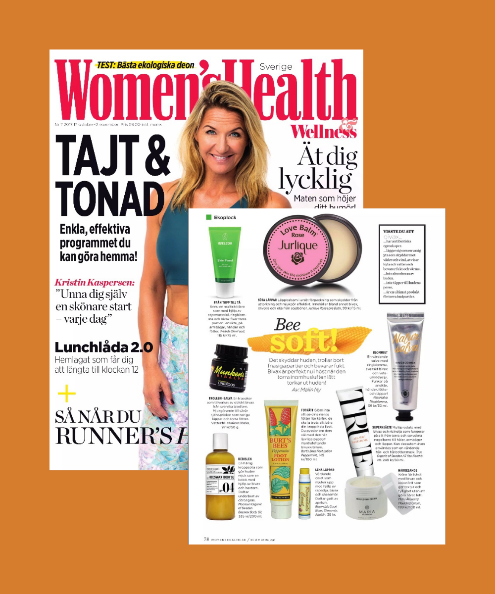 Women's Health tipsar om Beeswax Bodyoil