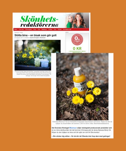 Aftonbladet tipsar om Beeswax Bodyoil