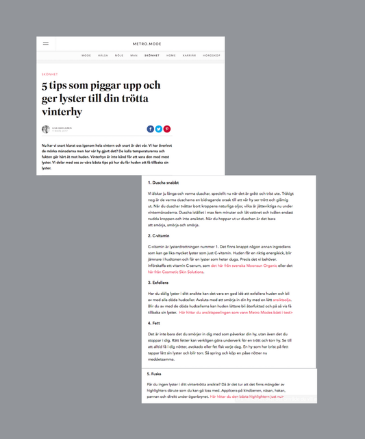 Produkter för vinterhy