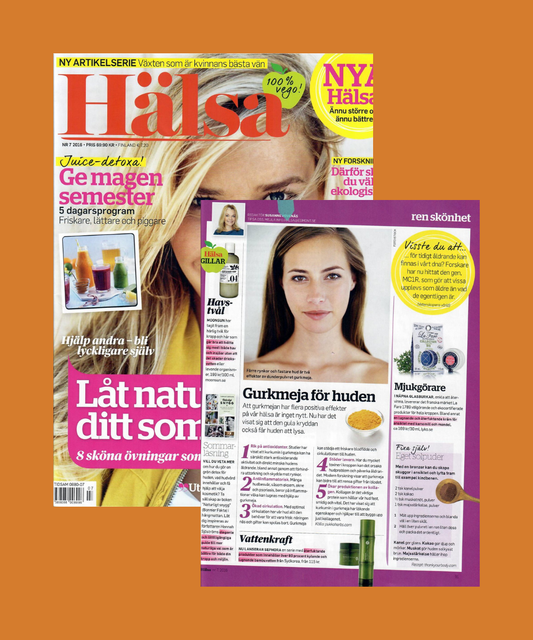 Tidningen hälsa lyfter fram Moonsun Body & Hair Soap