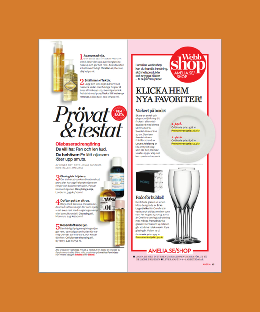 Tidning Amelia tipsar om Cleansing Oil