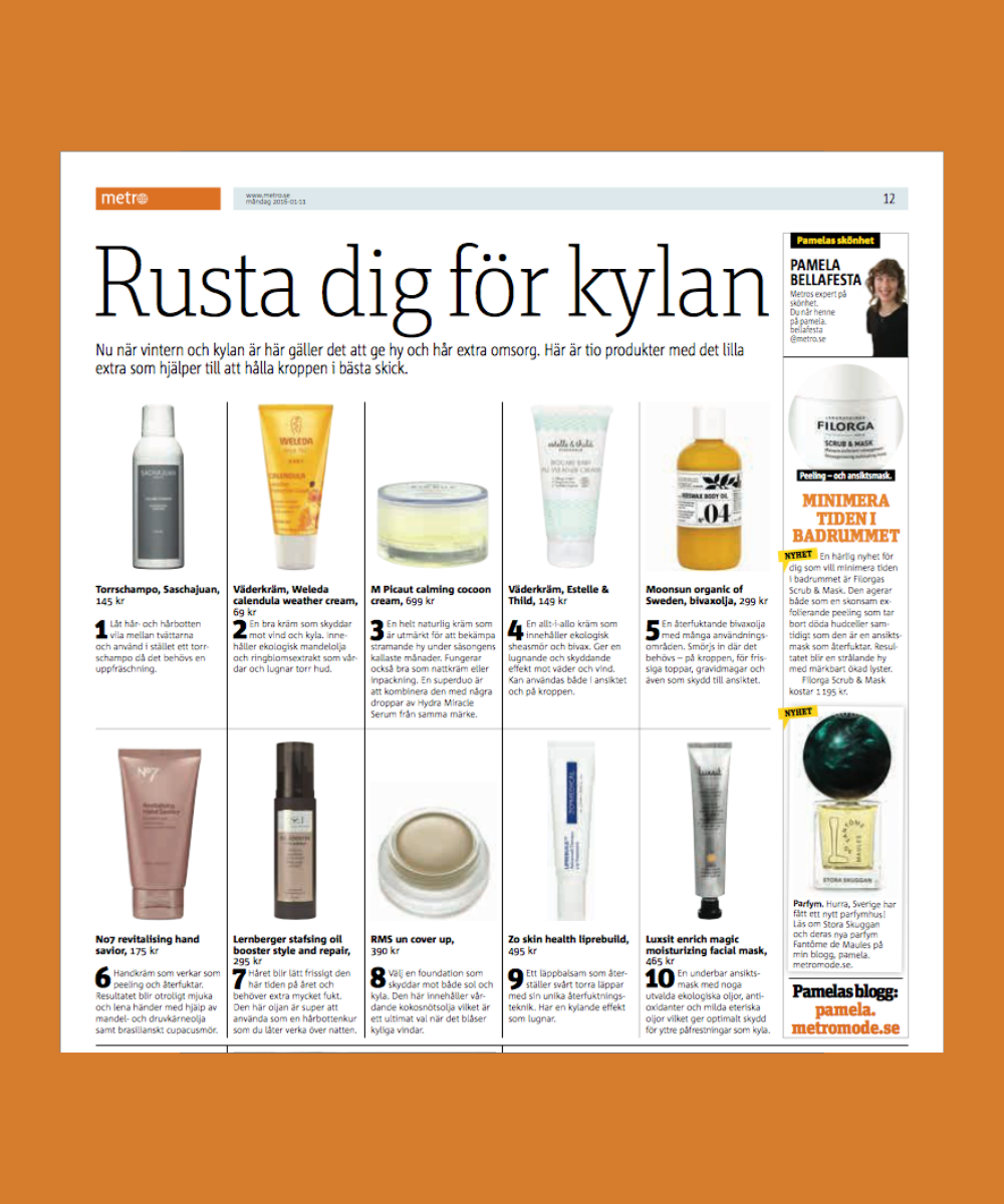 Produkter för vinterhud